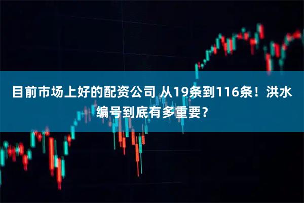 目前市场上好的配资公司 从19条到116条！洪水编号到底有多重要？